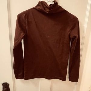Turtleneck, long sleeve brown color,  (small)
